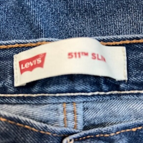 Levi's Boys' 511 Slim Fit Denim Adjustable Short Size 12 - Picture 4 of 7